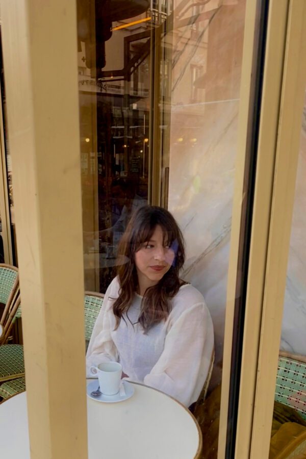 TRANSPARENT COTTON BLOUSE UNDYED