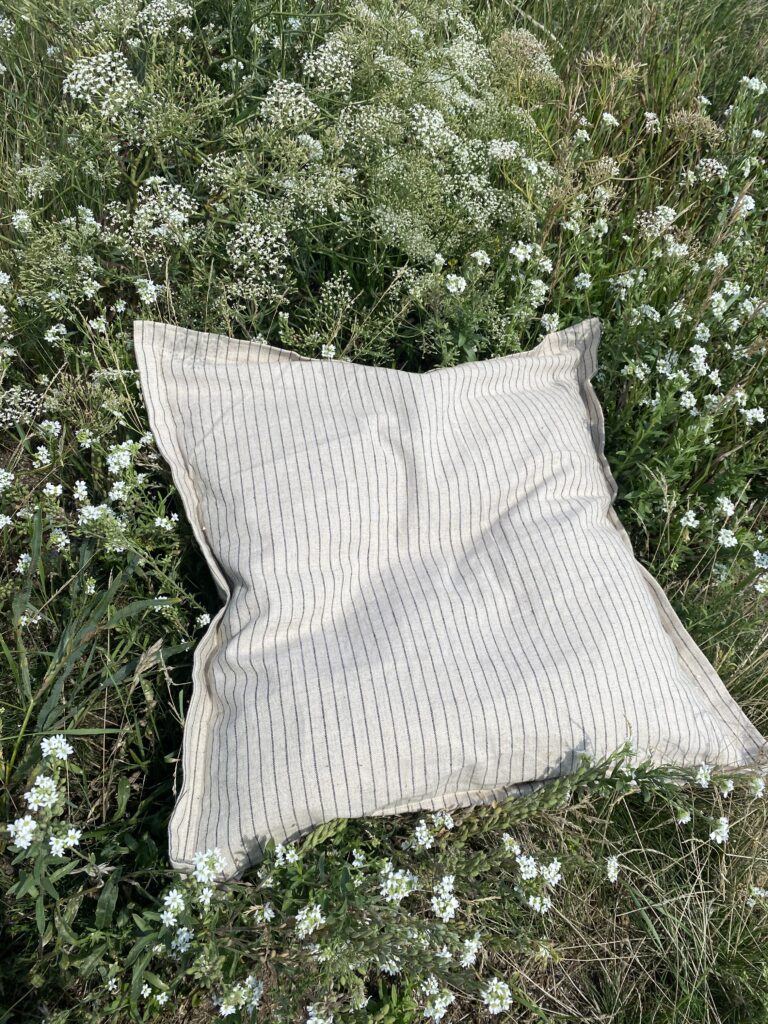 sulka studio cotton linen pillow case striped, about, home collection